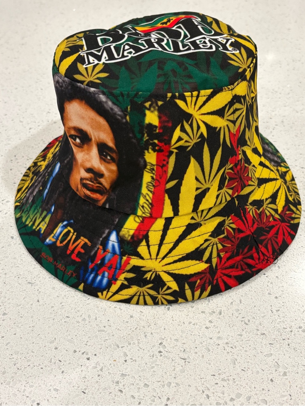 Brand New Bob Marley Rasta Bucket Hat (No Tags)
